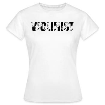 Violoniste Violoniste Violoniste Musicien Violoniste - T-shirt Femme - blanc - Devant - AI Model Female 172 dark (172cm)
