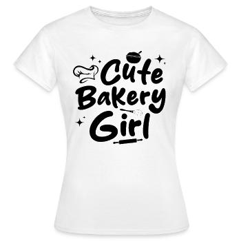 Fille de boulangerie mignonne - Chef pâtissière de la confiserie - T-shirt Femme - blanc - Devant - AI Model Female 172 dark (172cm)