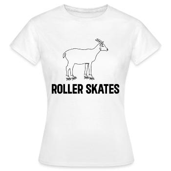 Patins à roulettes Chèvre Patins à roulettes - T-shirt Femme - blanc - Devant - AI Model Female 172 dark (172cm)