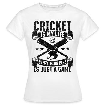 Citations de cricket Cricket Dire Cricket Cricket - T-shirt Femme - blanc - Devant - AI Model Female 172 dark (172cm)