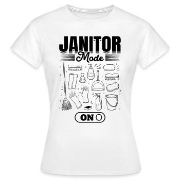 Mode concierge activé - Conciergerie drôle concierge - T-shirt Femme - blanc - Devant - AI Model Female 172 dark (172cm)