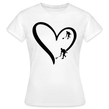 Squash Heart Squash silhouette Squash player - Frauen T-Shirt - Weiß - Vorne - AI Model Female 172 dark (172cm)