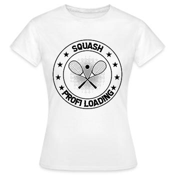 Squash profi loading - Squash Profi - Frauen T-Shirt - Weiß - Vorne - AI Model Female 172 dark (172cm)
