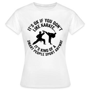 Citations de karaté Dictons de karaté Karaté - T-shirt Femme - blanc - Devant - AI Model Female 172 dark (172cm)