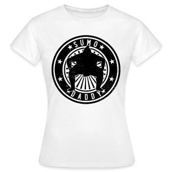 Sumo Daddy Lutteur de sumo - T-shirt Femme - blanc - Devant - AI Model Female 172 dark (172cm)