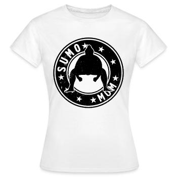 Sumo Mom Sumo Combattante Mama Lutteuse de sumo - T-shirt Femme - blanc - Devant - AI Model Female 172 dark (172cm)
