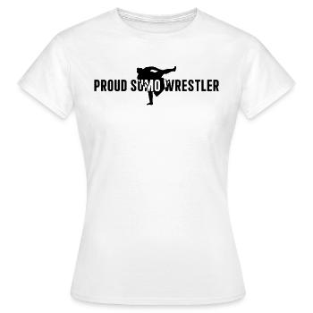 Fier lutteur de sumo - Lutteur de sumo Combattant de sumo - T-shirt Femme - blanc - Devant - AI Model Female 172 dark (172cm)