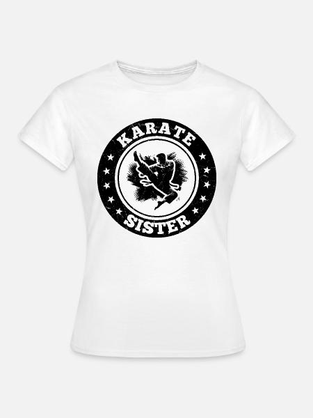 Karate Sister Karate - Frauen T-Shirt - Weiß
