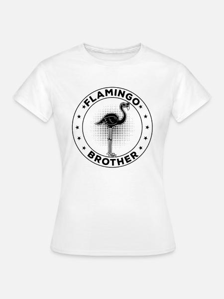 Flamingo Brother - Frauen T-Shirt - Weiß