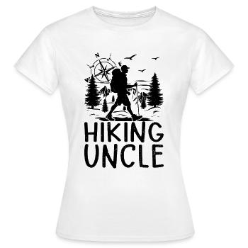 Hiking Uncle Hiking Lover Mountain Hiking - Frauen T-Shirt - Weiß - Vorne - AI Model Female 172 dark (172cm)