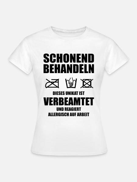Verbeamtung 2022 Geschenk Beamter auf Lebenszeit - Frauen T-Shirt - Weiß