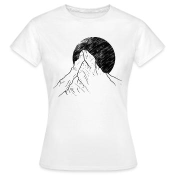 Montagnes du Cervin - T-shirt Femme - blanc - Devant - AI Model Female 172 dark (172cm)