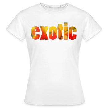 exotique exotique - T-shirt Femme - blanc - Devant - AI Model Female 172 dark (172cm)