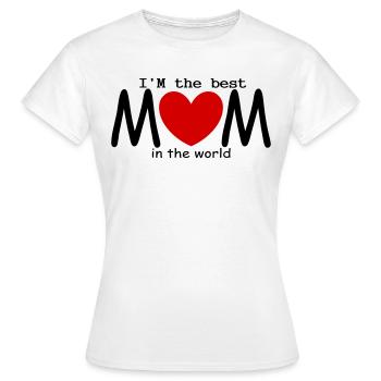 Maman / mère / fête des meres / cadeau - T-shirt Femme - blanc - Devant - AI Model Female 172 dark (172cm)