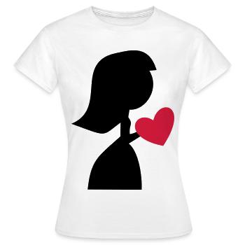 Braut - Frauen T-Shirt - Weiß - Vorne - AI Model Female 172 dark (172cm)