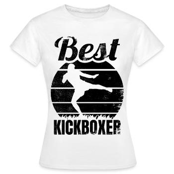 Kickboxer drôle - T-shirt Femme - blanc - Devant - AI Model Female 172 dark (172cm)