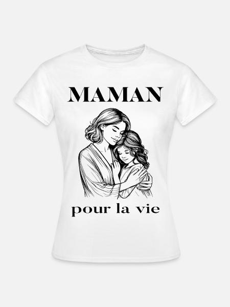 Mama fürs Leben - Frauen T-Shirt - Weiß