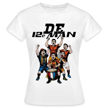 Le 12e homme - T-shirt Femme - blanc - Devant - AI Model Female 172 dark (172cm)