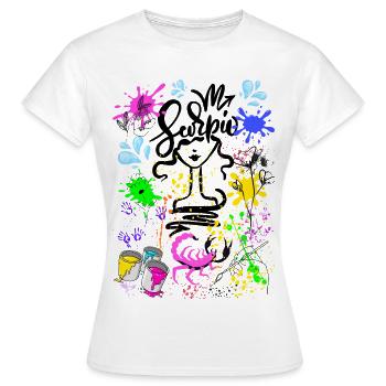 Skorpion-Frau – Astrologiegeschenk - Frauen T-Shirt - Weiß - Vorne - AI Model Female 172 dark (172cm)
