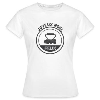 félix - T-shirt Femme - blanc - Devant - AI Model Female 172 dark (172cm)
