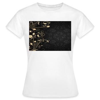Motif floral - T-shirt Femme - blanc - Devant - AI Model Female 172 dark (172cm)