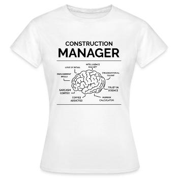 Responsable du site - T-shirt Femme - blanc - Devant - AI Model Female 172 dark (172cm)