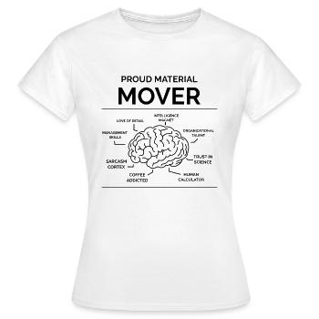 Material Conveyor - Women's T-Shirt - white - Front - AI Model Female 172 dark (172cm)