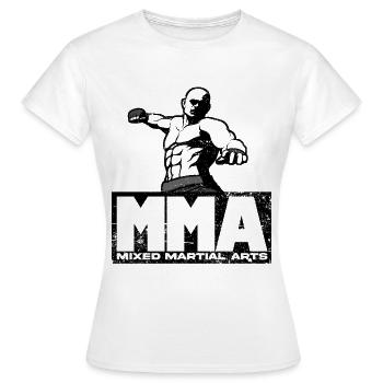 MMA Arts martiaux mixtes - T-shirt Femme - blanc - Devant - AI Model Female 172 dark (172cm)