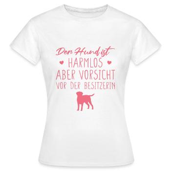 Hundebesitzerin Golden Retriever Hundeliebhaber - Frauen T-Shirt - Weiß - Vorne - AI Model Female 172 dark (172cm)