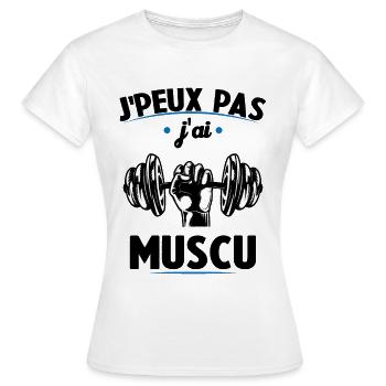 I can't I worked out - Women's T-Shirt - white - Front - AI Model Female 172 dark (172cm)