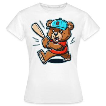 Bären-Teig - Frauen T-Shirt - Weiß - Vorne - AI Model Female 172 dark (172cm)