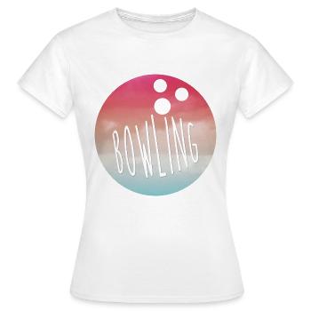bowling - T-shirt Femme - blanc - Devant - AI Model Female 172 dark (172cm)