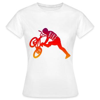 Bike - Women's T-Shirt - white - Front - AI Model Female 172 dark (172cm)