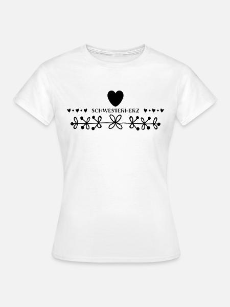Schwesterherz - Frauen T-Shirt - Weiß