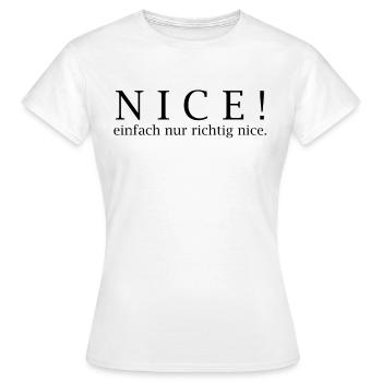 SYMPA ! Juste vraiment sympa. - T-shirt Femme - blanc - Devant - AI Model Female 172 dark (172cm)