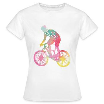 Bike - T-shirt Femme - blanc - Devant - AI Model Female 172 dark (172cm)