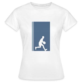 Basketball BBall Basketball - T-shirt Femme - blanc - Devant - AI Model Female 172 dark (172cm)