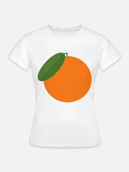Orange - Frauen T-Shirt - Weiß