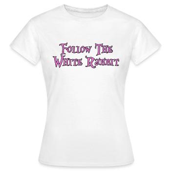 Suivez le lapin blanc - T-shirt Femme - blanc - Devant - AI Model Female 172 dark (172cm)
