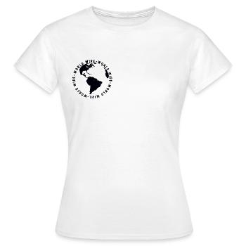 WORLD WIDE - Women's T-Shirt - white - Front - AI Model Female 172 dark (172cm)