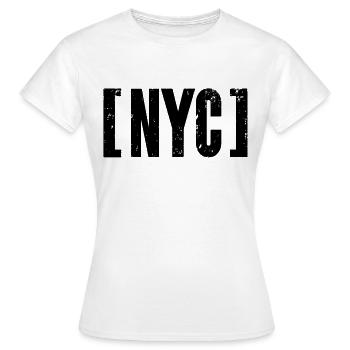 NYC New York City USA Amerika US America Big Apple - Frauen T-Shirt - Weiß - Vorne - AI Model Female 172 dark (172cm)