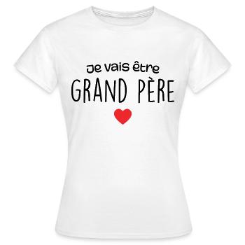 Ich werde Großvater - Zukünftiger Großvater - Frauen T-Shirt - Weiß - Vorne - AI Model Female 172 dark (172cm)
