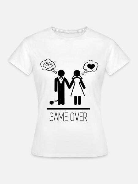 Game over - Stag do - Hen party - Wedding - Women's T-Shirt - white