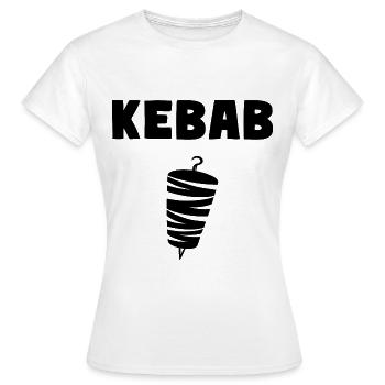 Kebab Grill Pide Kebab - Frauen T-Shirt - Weiß - Vorne - AI Model Female 172 dark (172cm)