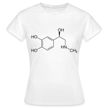 adrenalin epinephrin - Frauen T-Shirt - Weiß - Vorne - AI Model Female 172 dark (172cm)
