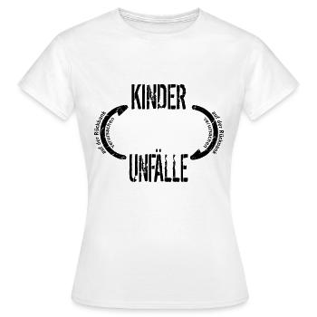 Kinder und Unfälle auf der Rückbank - Frauen T-Shirt - Weiß - Vorne - AI Model Female 172 dark (172cm)