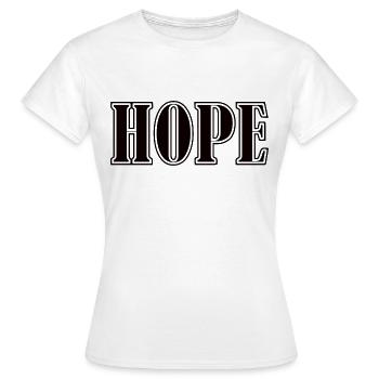 Espoir - T-shirt Femme - blanc - Devant - AI Model Female 172 dark (172cm)