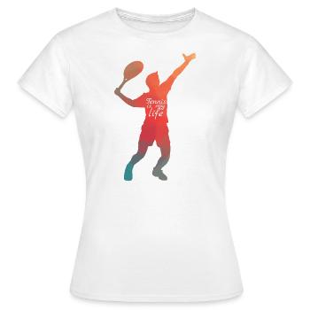 Tennisspieler - Frauen T-Shirt - Weiß - Vorne - AI Model Female 172 dark (172cm)