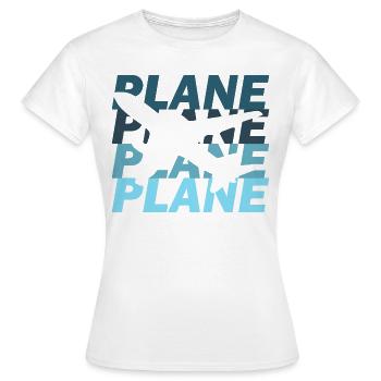 Flugzeug - Frauen T-Shirt - Weiß - Vorne - AI Model Female 172 dark (172cm)