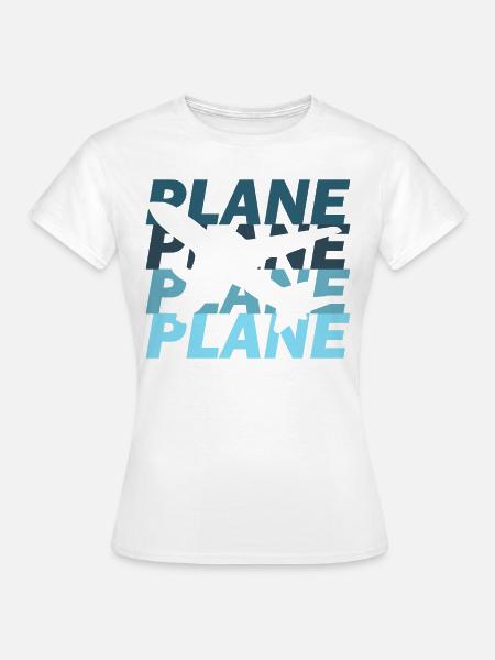 Flugzeug - Frauen T-Shirt - Weiß